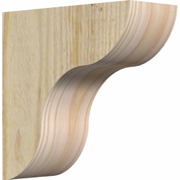 Ekena Millwork Carmel Rough Sawn Corbel, Douglas Fir, 4"W x 10"D x 10"H COR04X10X10CAR00RDF - main